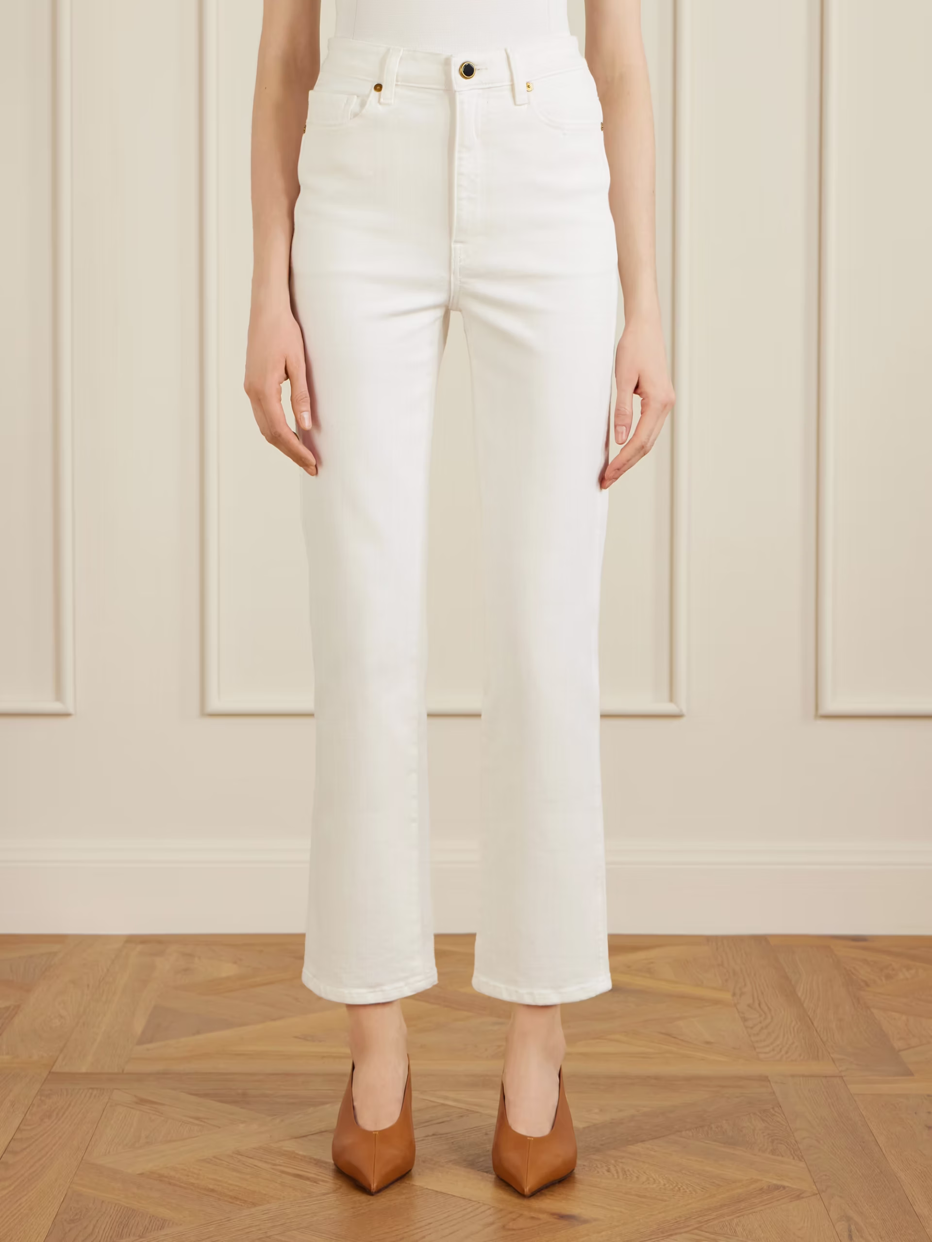 KHAITE Abigail high-rise slim-leg jeans